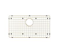 Grille de protection pour vier de cuisine Starstar en acier inoxydable 304, couleur or mat, 30 L x 17 l