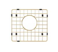 Grille de protection pour vier de cuisine Starstar en acier inoxydable 304, couleur or mat (9,75 L x 10,5 l)