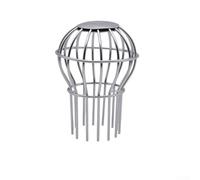 Grille de protection sphérique en acier inoxydable 304 résistant à la rouille pour systèmes de drainage de toit, filtre anti-encrassement, design esthétique pour l'amélioration de la maison, argent