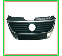 Grille de radiateur avec moulures noires diamant logo 150 mm TVA Passat B6-...