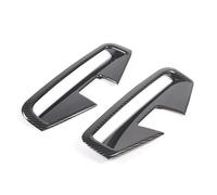 Grille de radiateur Cadre De Couverture Trim Feu Brouillard Avant Autocollants Pour 4 Série G22 G23 2021 2022 2023(Fibre de carbone ABS)