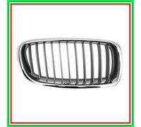 Grille de radiateur droite peinte argentée avec moulure chromée Modmodern Lin