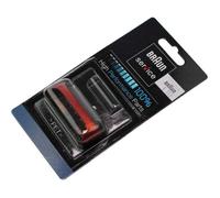 Grille de rasage métallique rouge - BRAUN - Compatible avec les rasoirs électriques Braun CruZer Face 2000 Series