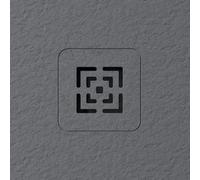 Grille de receveur de douche Nilo couleur Anthracite