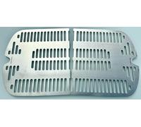 Grille de rechange en acier inoxydable V2A 1.4301 pour barbecue Weber Traveler + Traveler Stealth Edition/version Super Premium Deluxe/brachiale épaisseur du matériau 5 à 5,2 mm