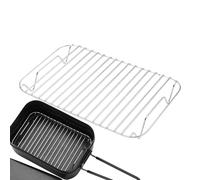 Grille de réchauffage en acier inoxydable - Grille de cuisson pour grill, étagère multifonction robuste avec construction robuste, accessoires de four, ustensiles de cuisine, ustensiles de cuisine