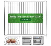 Grille de refroidissement de rechange pour friteuse à air comprimé Cuisinart TOA-95 - Grille-pain à convection - 36,8 x 29,9 cm - En acier inoxydable - Passe au lave-vaisselle