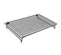 Grille de refroidissement en acier inoxydable, grille de cuisson antiadhésive Grille de refroidissement en métal Grille pour biscuits Grill Rack Grille de refroidissement Grand(Le noir)