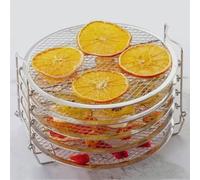 Grille de refroidissement, grille de friteuse à air 5 couches déshydratateur en acier inoxydable, cuiseur vapeur en acier inoxydable 304 empilable à cinq couches
