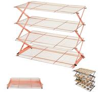 Grille de refroidissement ollapsible à 3/4 niveaux C - Grille de cuisson réglable et empilable, grille de refroidissement pour la cuisine, grille de refroidissement empilable, fournitures de cuisson