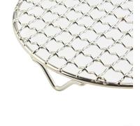 Grille de refroidissement ronde en acier inoxydable 201 avec bordure épaisse et design stable à trois pieds pour une utilisation en cuisine (200 mm)