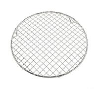 Grille de refroidissement ronde en acier inoxydable 201 pour barbecue et support de séchage, design en maille métallique (24,5 cm)