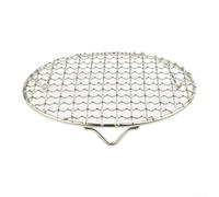 Grille de refroidissement ronde en acier inoxydable conçue pour le four, la cuisson, le rôtissage, le séchage des aliments et la cuisson à la vapeur avec tissage métallique de 0,8 mm (180 mm)