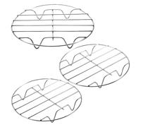 Grille de refroidissement ronde en acier inoxydable de 15,2 cm, 19,8 cm, for cuisson à la vapeur, rôtissoire, four, friteuse à air, autocuiseur, moule à gâteau(1pcs 20cm)