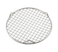 Grille de refroidissement ronde, grille de cuisson en fil d'acier inoxydable 201 pour griller et refroidir, 1 8 mm d'épaisseur, design stable avec trois pieds, parfaite pour barbecue et four (20 cm)