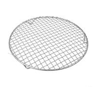 Grille de refroidissement ronde, grille de cuisson en fil d'acier inoxydable 201 pour griller et refroidir, 1 8 mm d'épaisseur, design stable avec trois pieds, parfaite pour barbecue et four (28 cm)