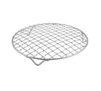 Grille de refroidissement ronde, grille de cuisson en fil d'acier inoxydable 201 pour griller et refroidir, 1 8 mm d'épaisseur, design stable avec trois pieds, parfaite pour barbecue et four (18 cm)