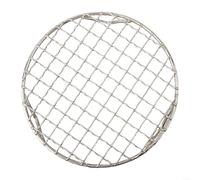 Grille de refroidissement ronde, grille de cuisson en fil d'acier inoxydable 201 pour griller et refroidir, 1 8 mm d'épaisseur, design stable avec trois pieds, parfaite pour barbecue et four (15 cm)