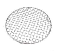 Grille de refroidissement ronde robuste en acier inoxydable 201 pour barbecue et rôtissoire (24 cm)