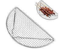 Grille de refroidissement, support de de cuisson en acier inoxydable, passe au lave-vaisselle, support de cuisson en demi-cercle antiadhésif, idéal pour le pain, les gâteaux, les biscuits, la