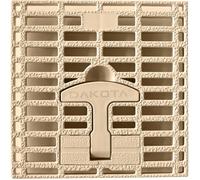Grille de regard en polypropylène - 18,5x18,5 cm - Pour regard 20x20 cm - Sable - Résistante aux chocs