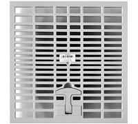 Grille de regard Jardibric en polypropylène renforcé pour évacuation des eaux pluviales - 40x40cm