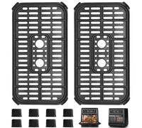 Grille de remplacement GCQ pour friteuse à air chaud Breville Halo Flexi, 2 pièces 22,7x12,5x1,8cm Accessoires pour friteuse à air chaud en acier Pièces de rechange,Lavable au lave-vaisselle