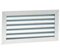 grille de reprise - 300 x 150 mm + filtre - blanc - alu