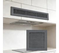 Grille de reprise d'air en acier de 50,8 x 121,9 cm - Paroi latérale et couvercle de ventilation de plafond avec grille de filtration, installation facile pour l'entrée d'air froid - Finition grise