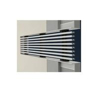 Grille de reprise d'air et diffuseur linéaire encastré CVC | Grille murale en aluminium sans cadre à encastrer dans le plâtre avec noyau amovible(Cream,3.9x55.1in/10x140cm)