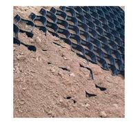 Grille de retenue de gravier haute résistance pour contrôle du sol et de la boue 5,1 cm/10,2 cm, maille nid d'abeille de 2,4 x 8,5 m, stabilisateur de gravier pour rive de rivière et quai
