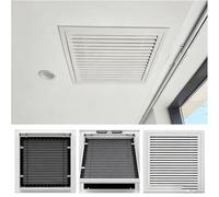Grille de retour d'air en acier de 55,9 x 71,1 cm pour ouverture de conduit - Paroi latérale et couvercle de ventilation de plafond, grille d'admission d'air froid CVC, finition blanche pour une