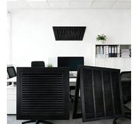 Grille de retour d'air en aluminium 55,9 x 96,5 cm - Couverture d'aération latérale et de plafond avec pré-filtre en maille lavable - Grille CVC silencieuse pour la maison, le bureau et plus encore