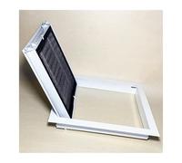 Grille de retour de couvercle d'aération décorative moderne blanche, grille ventilation diffuseur barre linéaire, couvercle d'aération grenier retour d'air froid(80x100cm/31.5x39.4in)