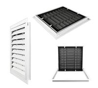 Grille de retour en aluminium 30 x 30 cm Panneau d'accès CVC avec filtre mural et plafond pour systèmes de conduits résidentiels et commerciaux