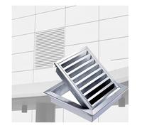 Grille de retour, grille d'aération réglable à 90°, diffuseur d'air intérieur/extérieur pour salles de bains et maisons, grande grille de ventilation de 100 x 105 cm