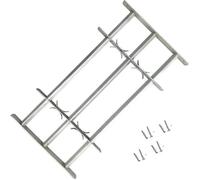 vidaXL Grille de sécurité ajustable pour fenêtre 3 barres 1000-1500 mm