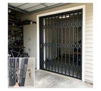 Grille De Sécurité Aluminium Extensible Pour Garage Terrasse | 150×200cm 200×210cm Barrière Rétractable Avec Serrure Et Clés, Taille Personnalisée, Entrée Maison Cave Avec Grille Ajourée