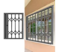 Grille de sécurité extérieure - Écran de sécurité pliable en métal pour la maison, les hôtels et les entreprises - Protection contre les intrusions pour fenêtres intérieures et extérieures