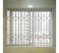 Grille De Sécurité For Fenêtre Coulissante, Barrière Anti-effraction Pliable En Aluminium Solide Avec Serrure Et Clé, Protection De Fenêtre For Solution De Sécurité À Domicile(W105xH210cm/42x82in)