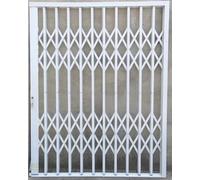 Grille de sécurité rétractable pour fenêtres et portes, protection anti-effraction avec design pliable push-pull