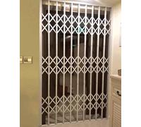 Grille de sécurité télescopique robuste pour portes et fenêtres, serrure d'entrée double face anti-effraction pour une meilleure sécurité de la vitrine, du sous-sol et de la porte d'entrée