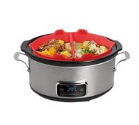 Grille de séparation pour mijoteuse - Convient pour les ustensiles de cuisine ovales de 5,5 à 7,5 litres - Réutilisable - En silicone - Pour soupe de légumes, poulet, poisson, pommes de terre, tomate