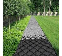 Grille de sol en nid d'abeille de 5,1 cm de profondeur pour gravier, ciment et sable, pavé, allée et allée, grille géo pour jardin (1 x 4 m)