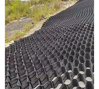 Grille de sol robuste - Charge de 855 kg/m² - Système de stabilisation perméable à l'air libre de 5,1 cm de profondeur pour allée de terrasse, allée, abri de jardin, allée - 4 x 6 m