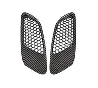 Grille de sortie d'air capot voiture, noire/Fiber carbone, pour BMW série 3 E90 E91 E92 E93, 2007 - 2013 écope décorative écope de capot(Carbon streaks)