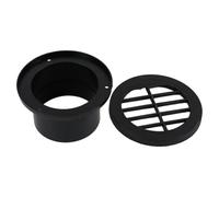 Grille De Sortie D'Air Plate Ronde 360° - Grille De Ventilation Rotative Pour Chauffage De Stationnement | Couvercle D'Aération Pour Voiture Et Camping-Car | Diamètres 60mm, 75mm, 90mm En ABS