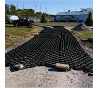 Grille de stabilisation de gravier extensible de 5,1 cm pour une utilisation en extérieur 0,9 m/3 m/4,6 m/6,1 m/7,6 m/9,1 m avec trous de drainage de l'eau de pluie