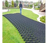Grille de stabilisation durable pour gazon en béton - Système de pavage d'allée perméable pour pelouse et tapis de stationnement, grilles cellulaires flexibles disponibles en tailles de 6,1 à 14 m.