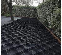 Grille de stabilisation en polyéthylène pour gravi Grille de gravier de mur de soutènement de jardin, trous de panneaux de base de pavé en nid d'abeille, 2-10 m x 6 m(10m x 6m (33FT x19.5FT ))
